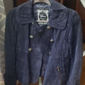 Nubuck leather jacket